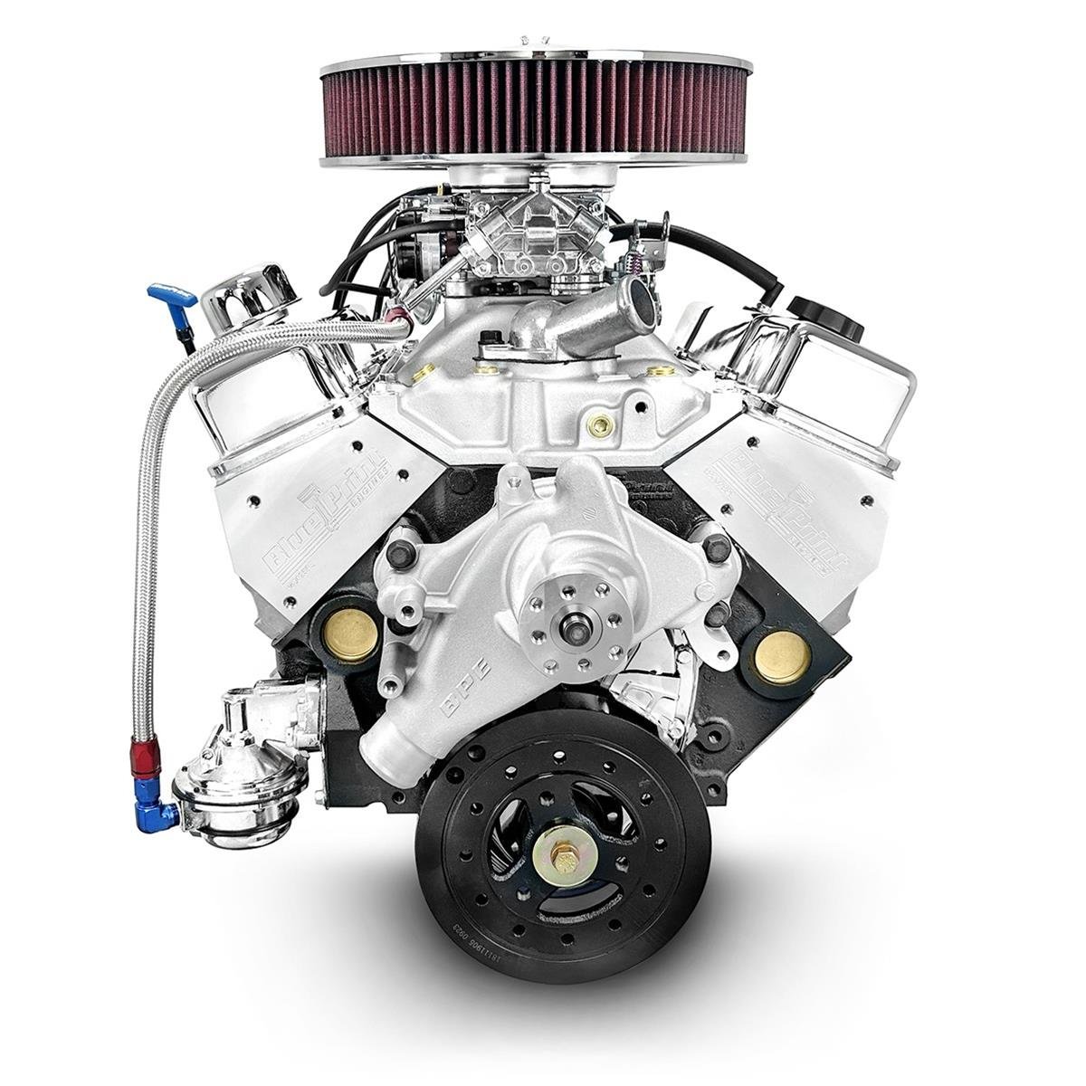BluePrint Engines GM 350 C.I.D. 390 HP Dressed Long Block Crate Engines BP3505CTCD - Image 3